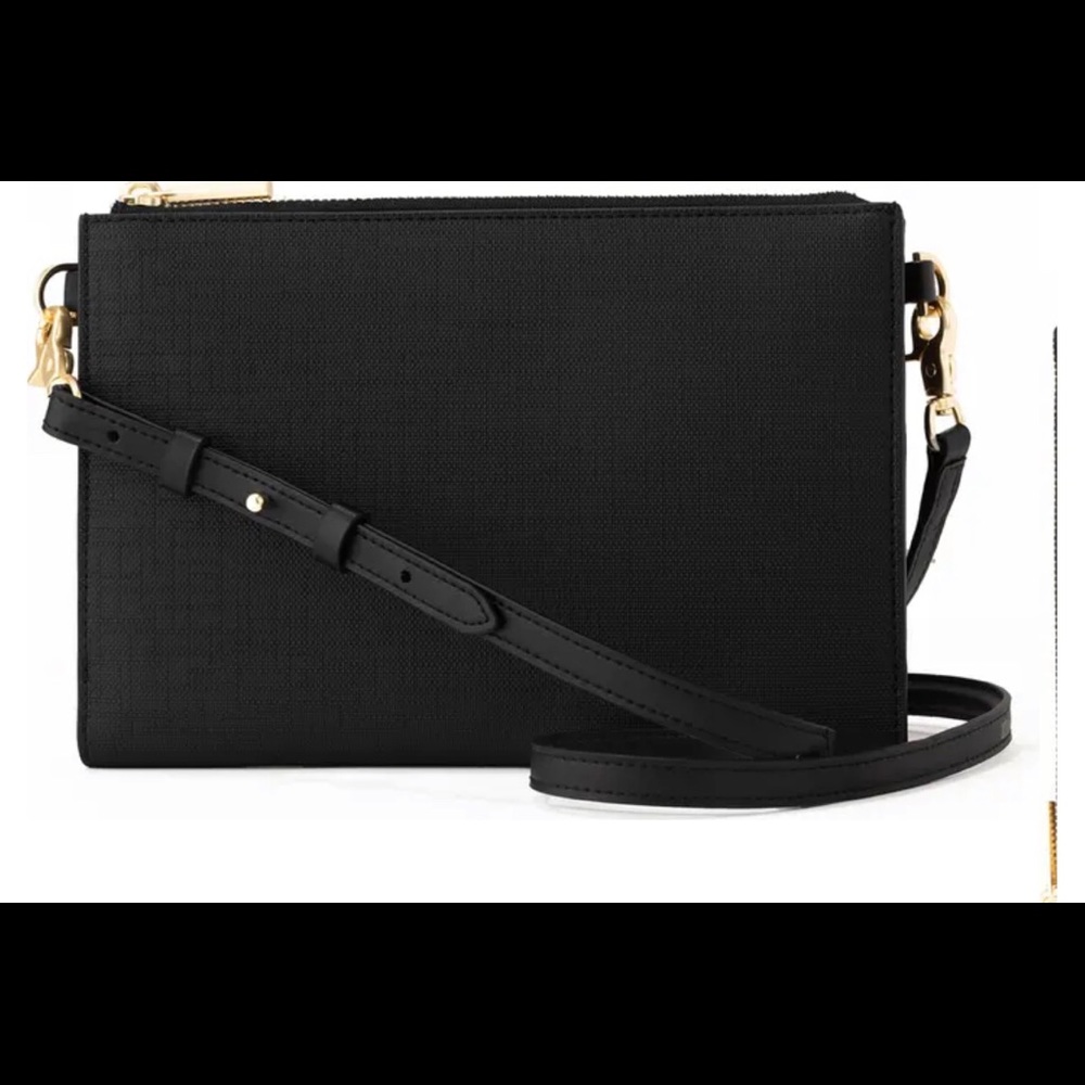 Dagne Dover Essential Coated Canvas wallet/clutch/crossbody.